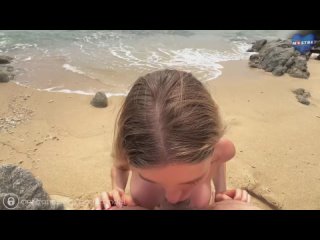 a cute stranger did not refuse to swim naked and offered to fuck her on the beach porn, sex, fucks, russian, incest,